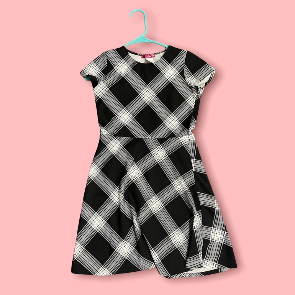 Aqua Bloomingdale’s Plaid Dress